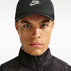 nike pro Неструктурированная кепка для бега с логотипом dri fit