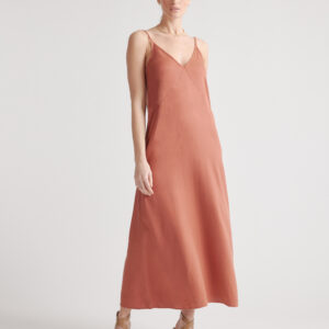 Платье комбинация макси из тенселя vintage wash