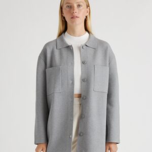 Куртка рубашка оверсайз eco knit milano stitch