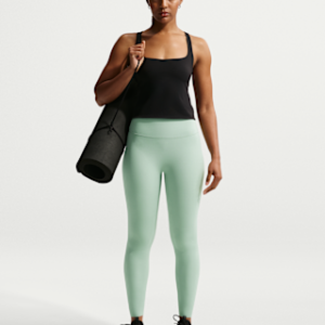 nike zenvy Женские леггинсы 7/8 с высокой талией без переднего шва