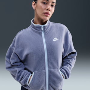 nike sportswear club fleece Женская свободная уютная спортивная куртка