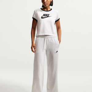 nike sportswear club fleece Женские спортивные штаны со средней посадкой и широкими штанинами