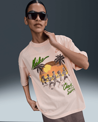 nike sportswear essential Женская футболка оверсайз nike sportswear essential Женская футболка оверсайз