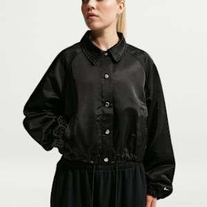 nike sportswear Женская атласная спортивная куртка оверсайз