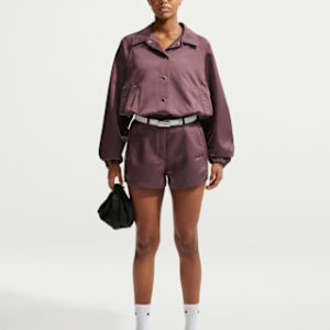 nike sportswear Женские атласные шорты с завышенной талией