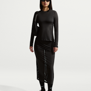 nike sportswear Женская тонкая прозрачная юбка миди