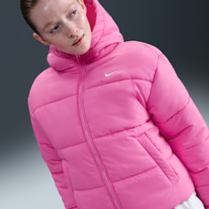 nike sportswear classic puffer Женская свободная куртка с капюшоном therma fit