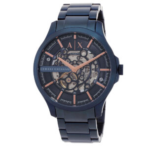 armani exchange automatic blue dial men's watch ax2457