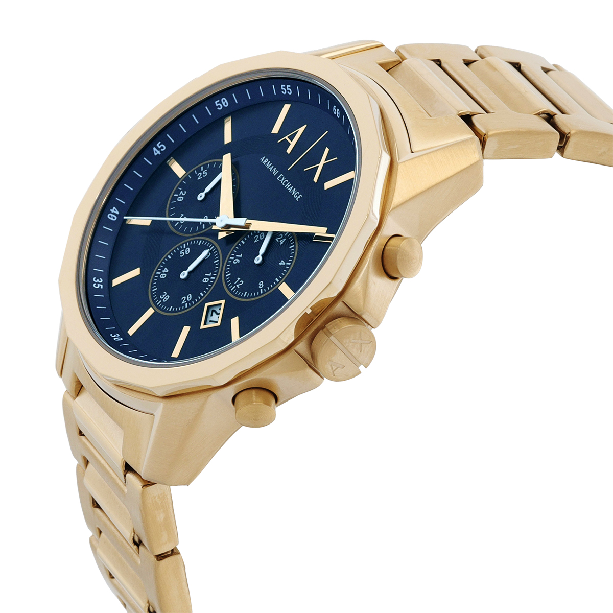 armani exchange chronograph quartz blue dial men's watch ax7151set armani exchange chronograph quartz blue dial men's watch ax7151set
