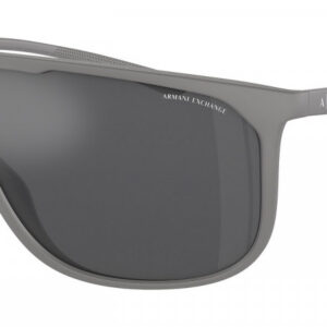 armani exchange grey mirror silver shield men's sunglasses ax4137su 81806g 35