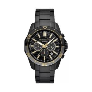 armani exchange spencer chronograph quartz black dial men's watch ax1963