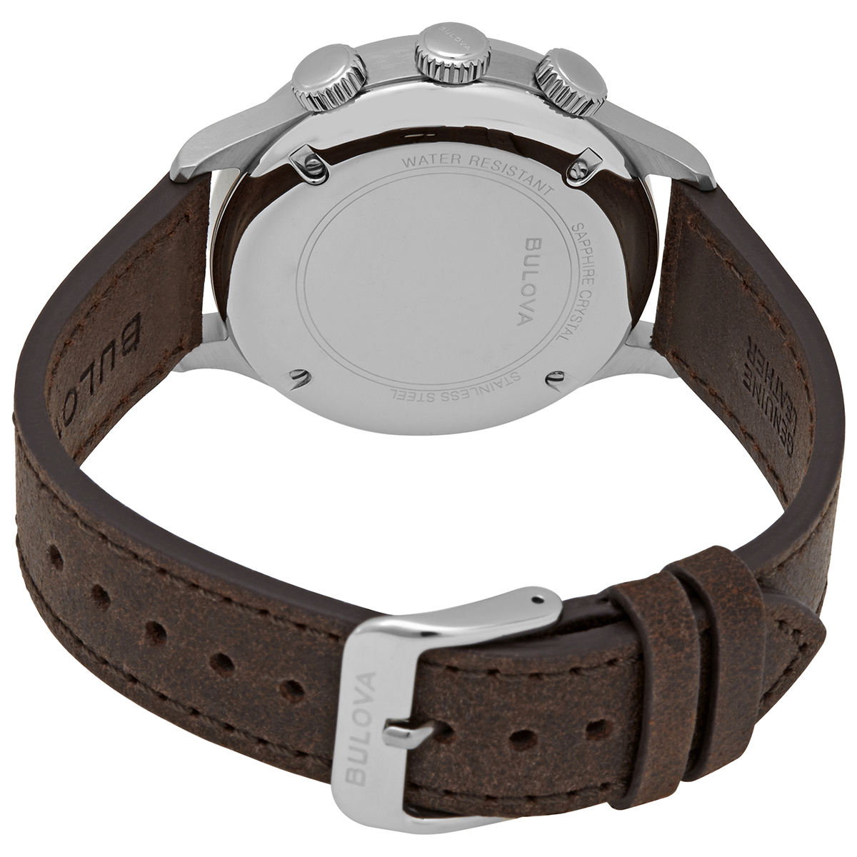 bulova a 15 pilot automatic black dial brown leather men's watch 96a245 bulova a 15 pilot automatic black dial brown leather men's watch 96a245