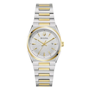 bulova classic quartz white dial ladies watch 98l323