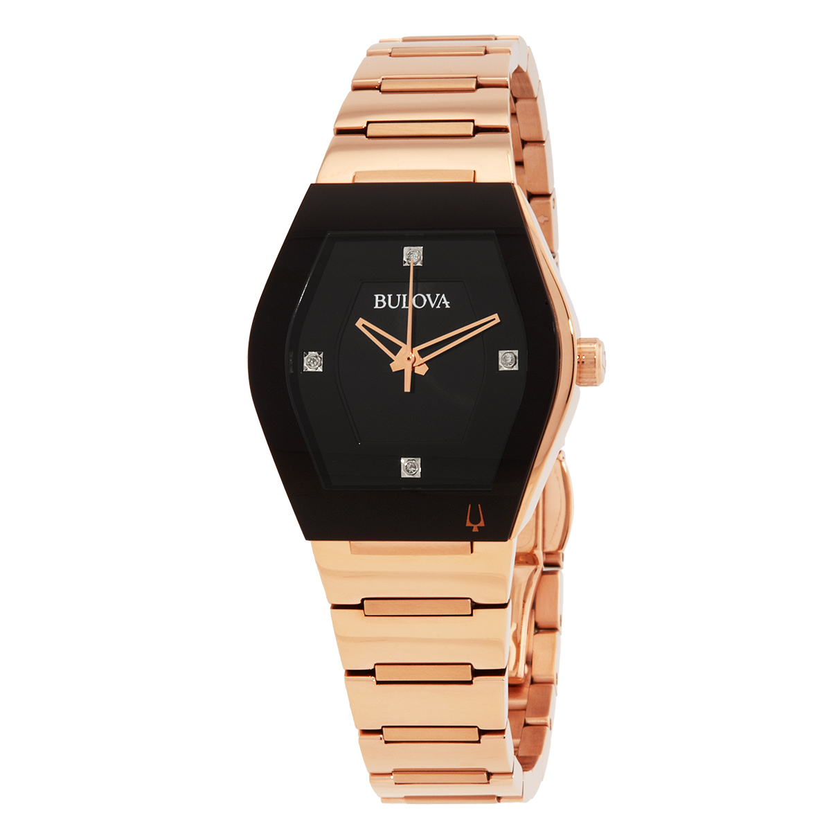 bulova gemini quartz diamond black dial ladies watch 97p158 bulova gemini quartz diamond black dial ladies watch 97p158