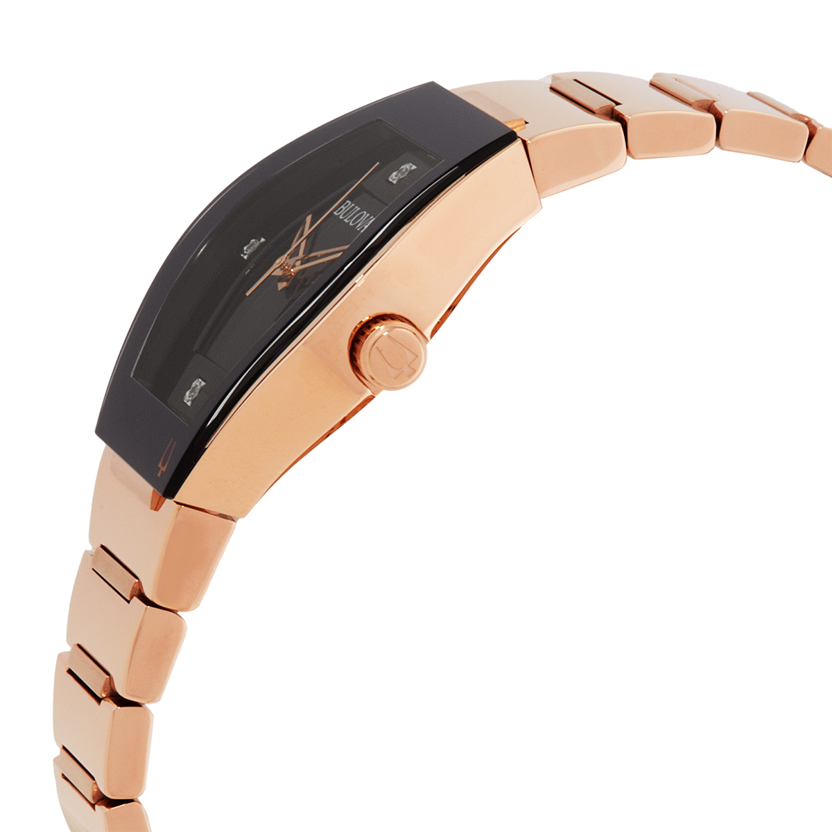 bulova gemini quartz diamond black dial ladies watch 97p158 bulova gemini quartz diamond black dial ladies watch 97p158