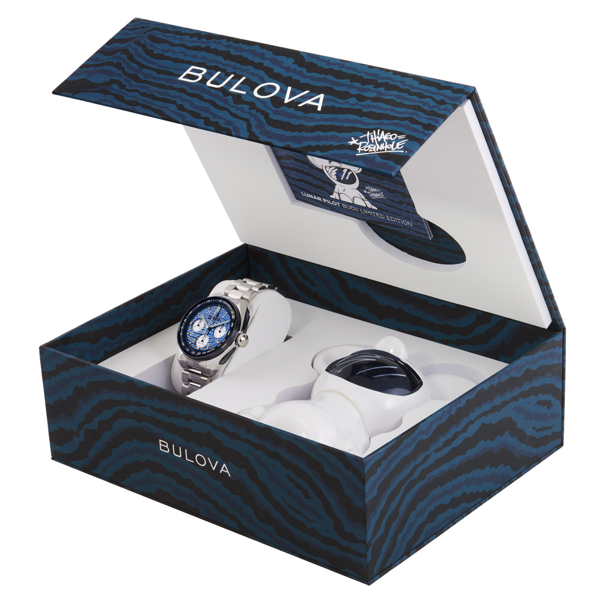 bulova limited edition lunar pilot timascus chronograph quartz men's watch 98a329 bulova limited edition lunar pilot timascus chronograph quartz men's watch 98a329