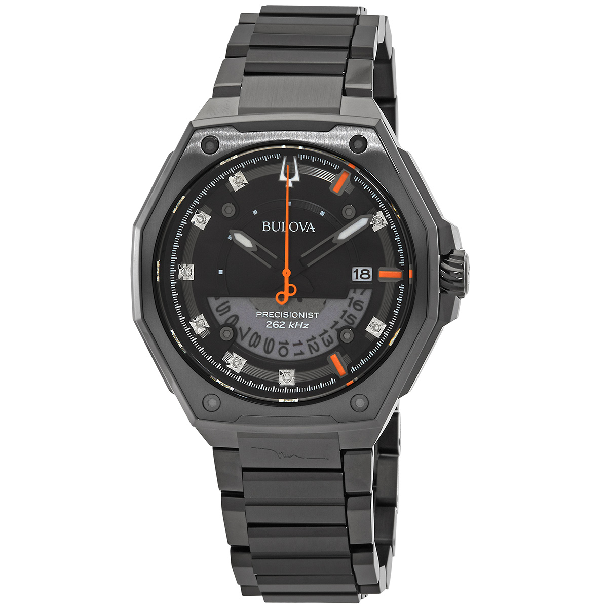 bulova marc anthony quartz diamond black dial men's watch 98d183 bulova marc anthony quartz diamond black dial men's watch 98d183