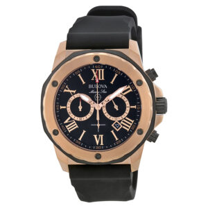 bulova marine star men's watch 98b104