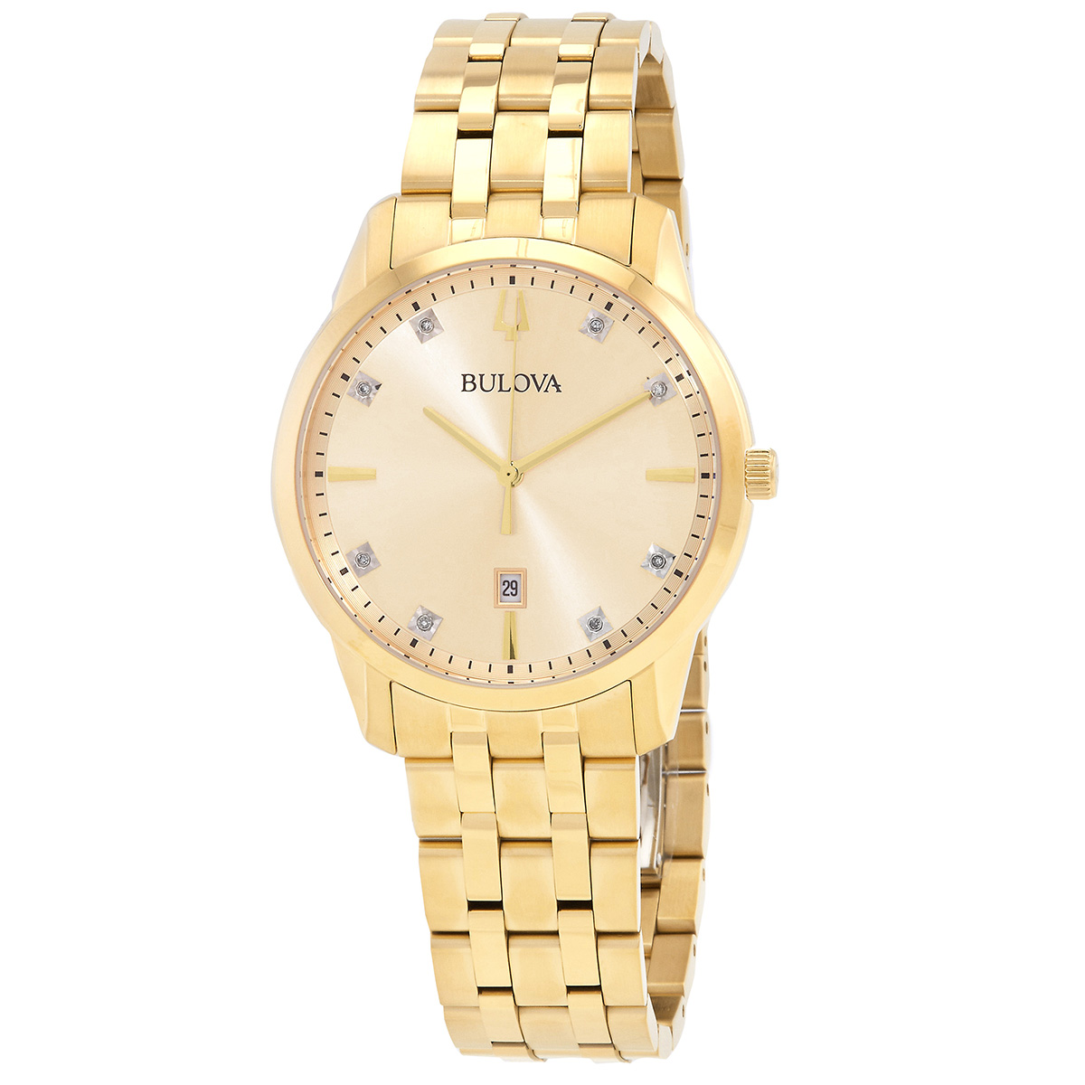 bulova sutton quartz diamond champagne dial men's watch 97d123 bulova sutton quartz diamond champagne dial men's watch 97d123