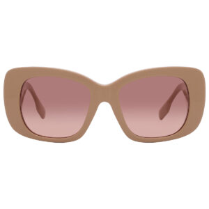 burberry brown pink gradient square ladies sunglasses be4410 399013 52