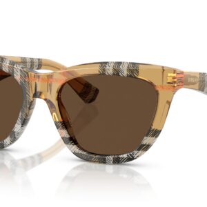 burberry dark brown cat eye ladies sunglasses be4435 414673 53