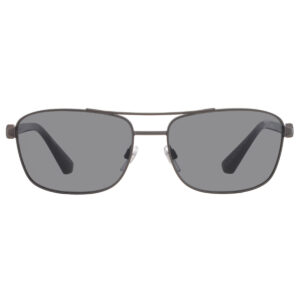 burberry grey rectangular men's sunglasses be3163 131687 60