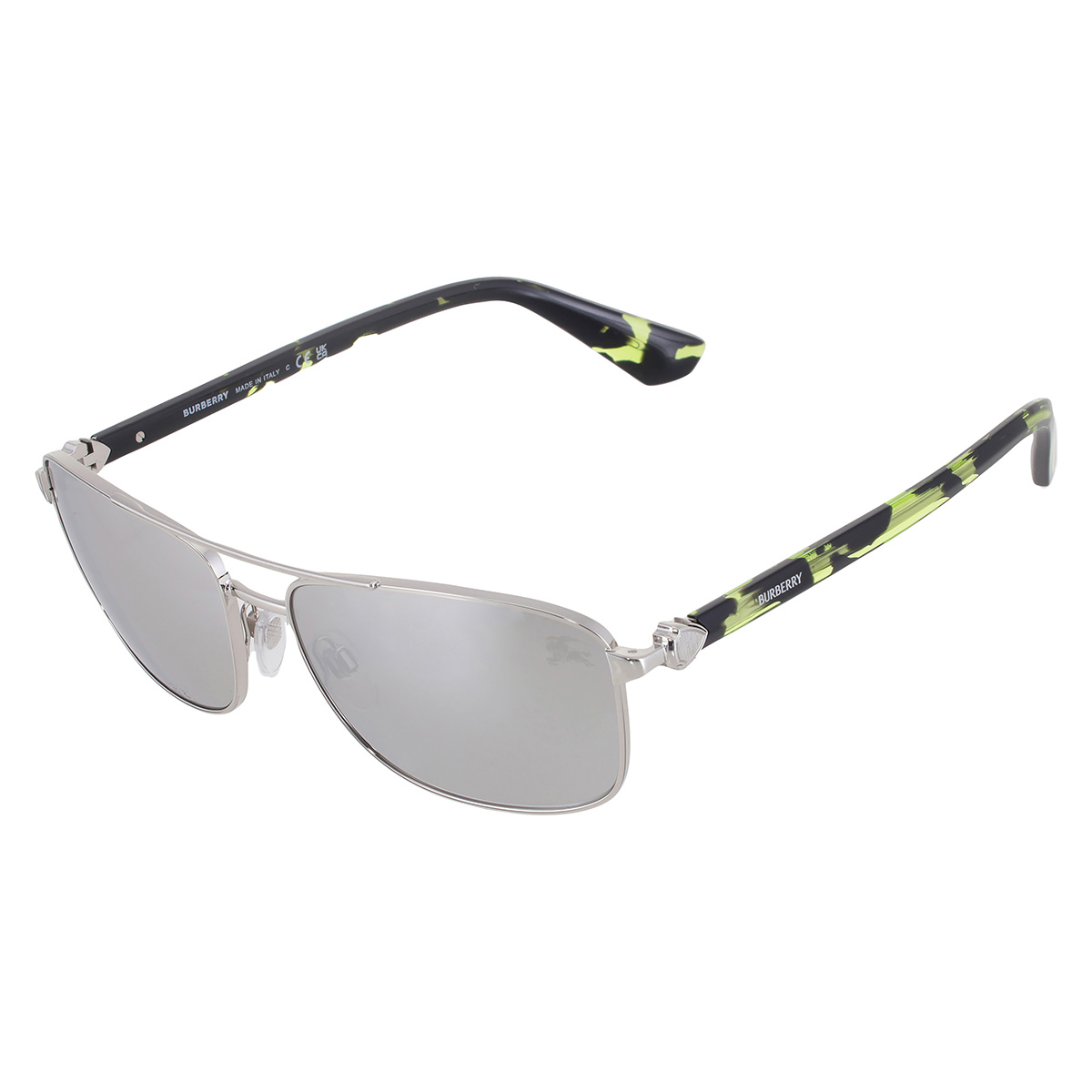 burberry light grey mirror silver rectangular men's sunglasses be3163 10056g 60 burberry light grey mirror silver rectangular men's sunglasses be3163 10056g 60