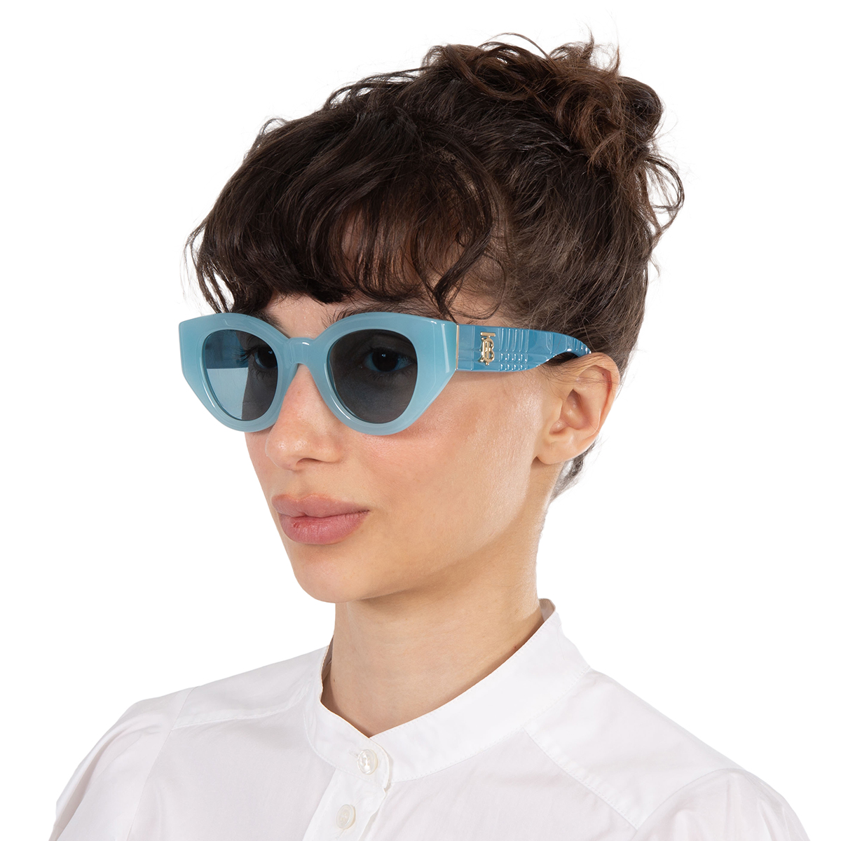 burberry meadow blue cat eye ladies sunglasses be4390f 408680 47 burberry meadow blue cat eye ladies sunglasses be4390f 408680 47