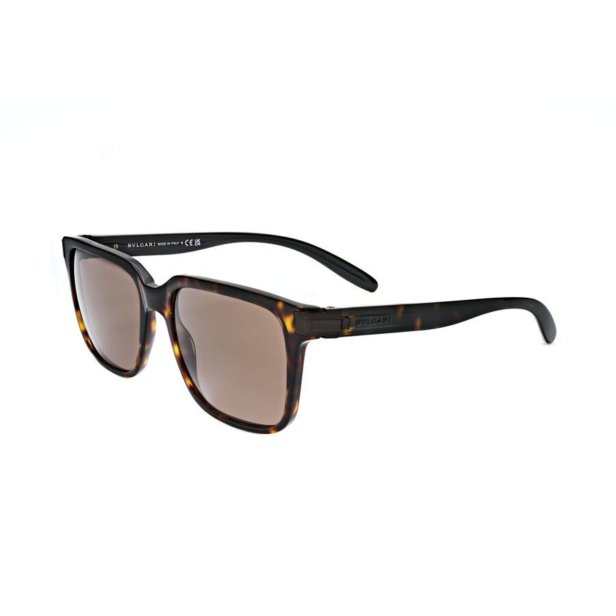 bvlgari dark brown rectangular men's sunglasses bv7036 504/53 56 bvlgari dark brown rectangular men's sunglasses bv7036 504/53 56