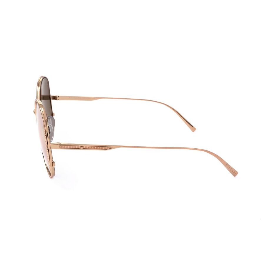 bvlgari ladies rose gold tone round sunglasses 0bv6169 20148g 1 bvlgari ladies rose gold tone round sunglasses 0bv6169 20148g 1