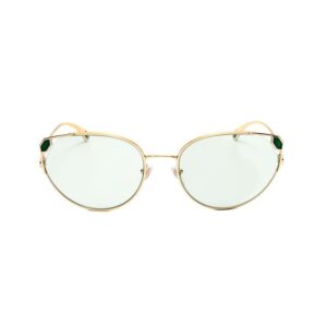 bvlgari ladies silver tone round sunglasses 0bv6177 278/m1