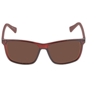 calvin klein brown rectangular men's sunglasses ck19568s 601 58