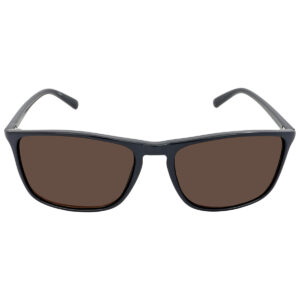 calvin klein brown rectangular men's sunglasses ck20524s 410 57