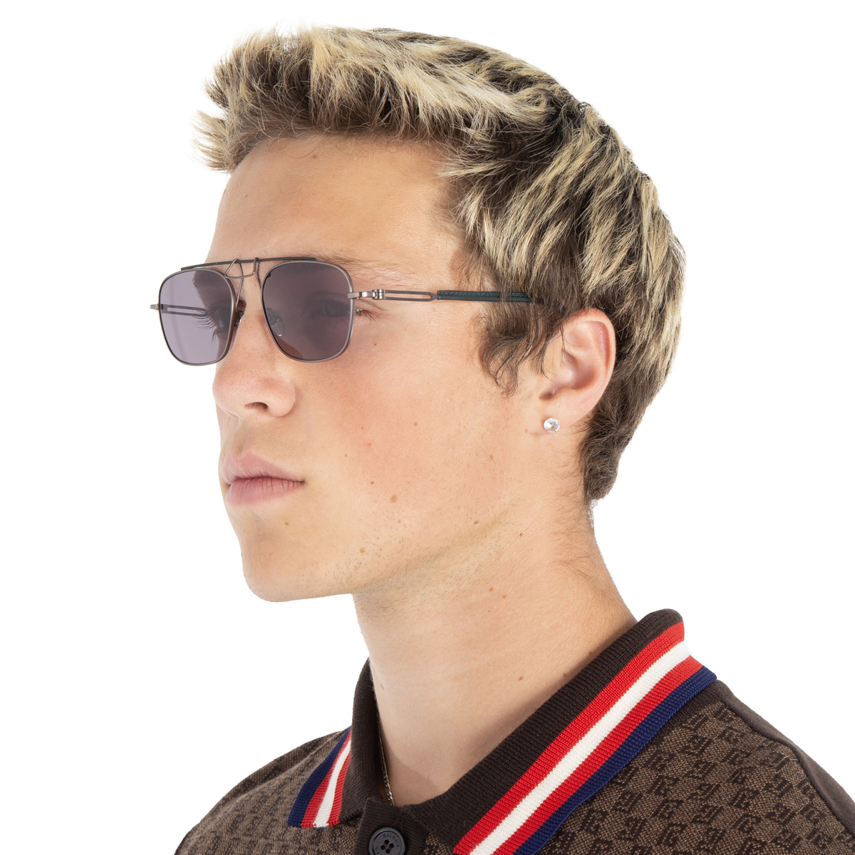 calvin klein titanium grey pilot men's sunglasses cknyc1810s 008 52 calvin klein titanium grey pilot men's sunglasses cknyc1810s 008 52