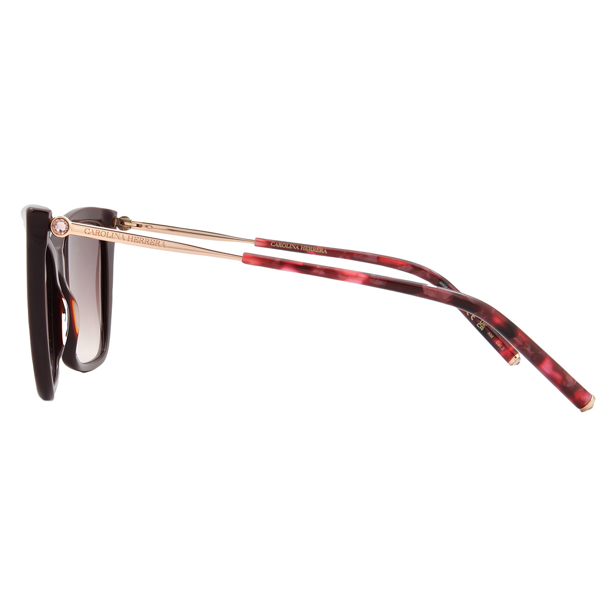 carolina herrera brown shaded cat eye ladies sunglasses her 0180/s 06k3/ha 57 carolina herrera brown shaded cat eye ladies sunglasses her 0180/s 06k3/ha 57