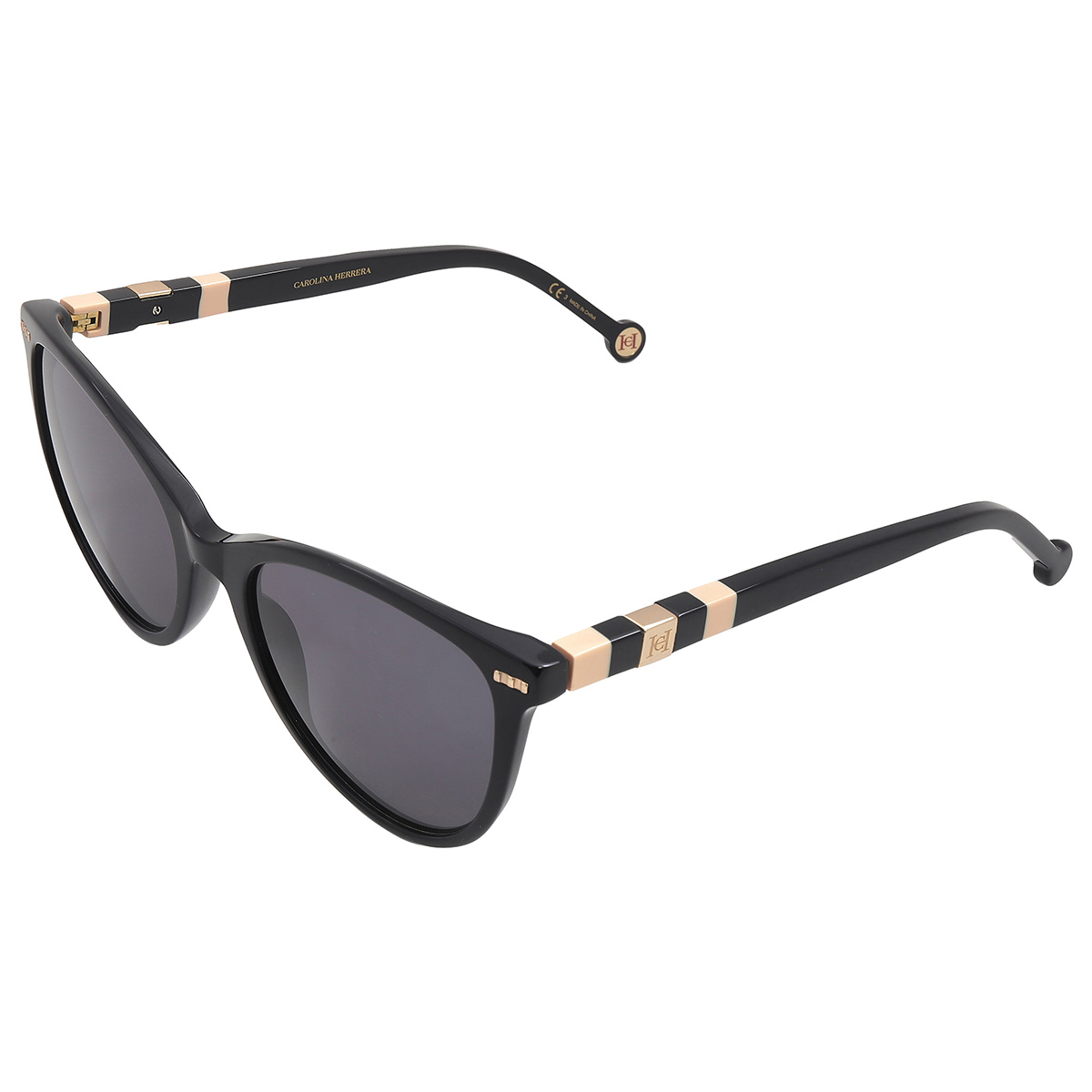 carolina herrera grey cat eye ladies sunglasses her 0107/s 0kdx/ir 57 carolina herrera grey cat eye ladies sunglasses her 0107/s 0kdx/ir 57
