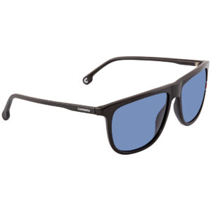 carrera blue rectangular men's sunglasses 218/s 0d51 ku 58