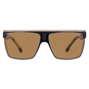 carrera brown rectangular men's sunglasses carrera 22/n 2m2 63