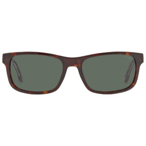 carrera green rectangular men's sunglasses carrera 299/s 0086/qt 57