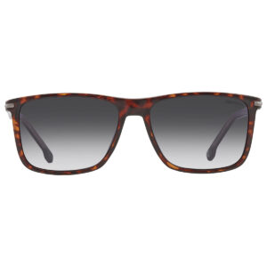 carrera grey shaded rectangular men's sunglasses carrera 298/s 0086/9o 57