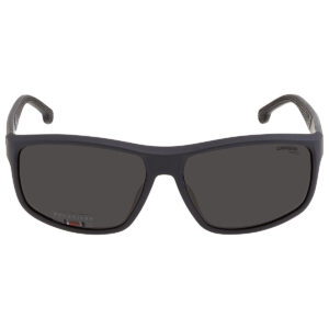 carrera polarized grey rectangular men's sunglasses carrera 8038/s 0003/m9 61