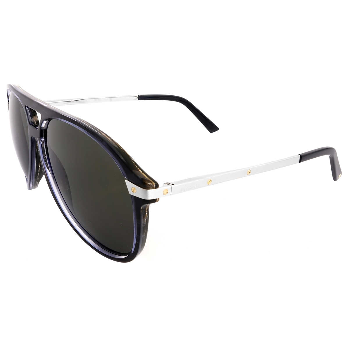 cartier santos de cartier blue pilot men's sunglasses ct0105s 004 60 cartier santos de cartier blue pilot men's sunglasses ct0105s 004 60