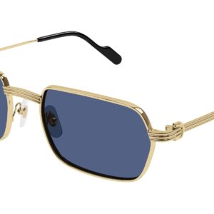 cartier blue rectangular men's sunglasses ct0463s 003 56