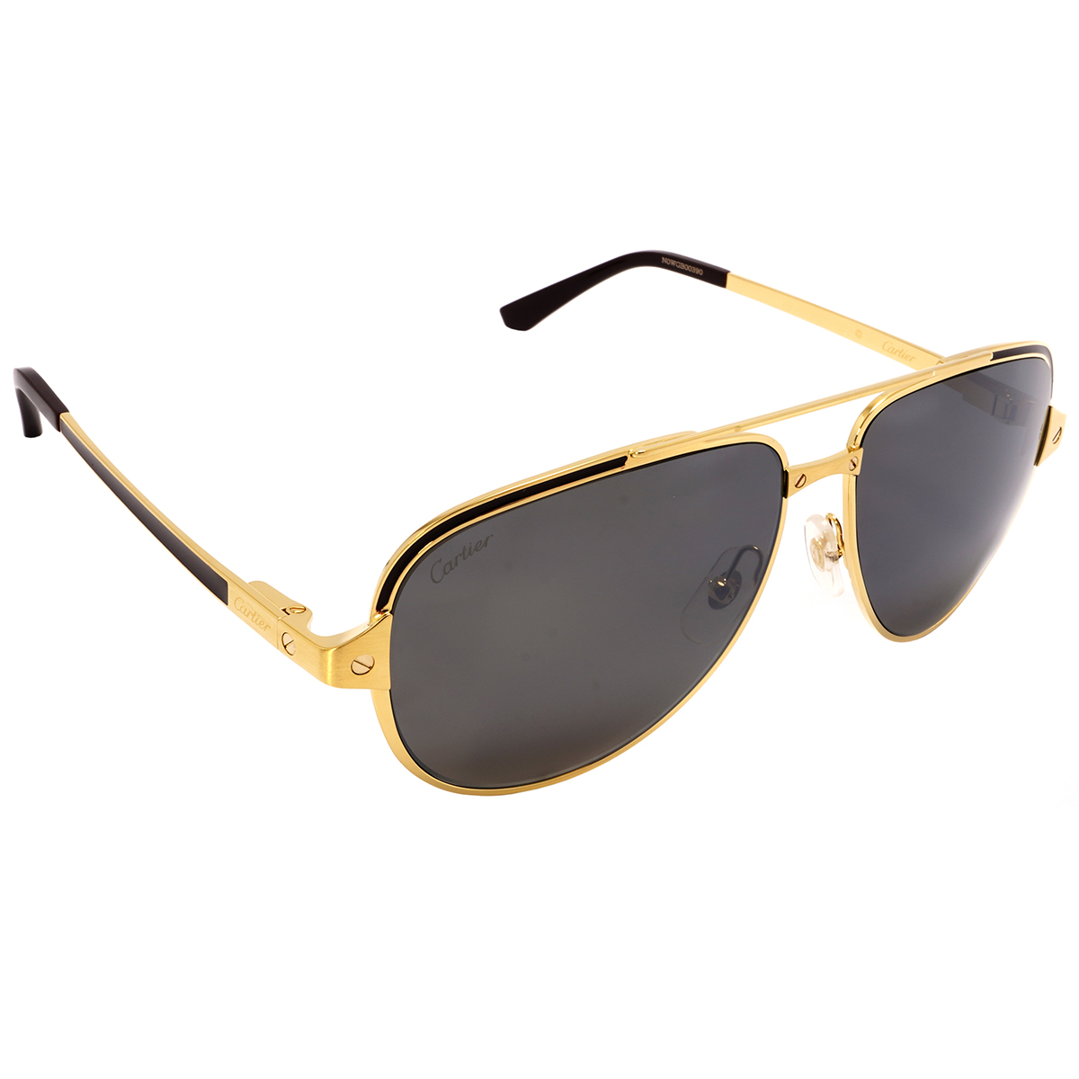 cartier santos de cartier polarized brown pilot men's sunglasses ct0192s 003 60 cartier santos de cartier polarized brown pilot men's sunglasses ct0192s 003 60
