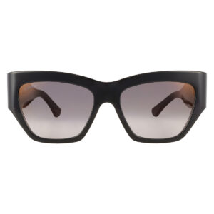 cartier c decor grey multi treatment cat eye ladies sunglasses ct0435s 001 55