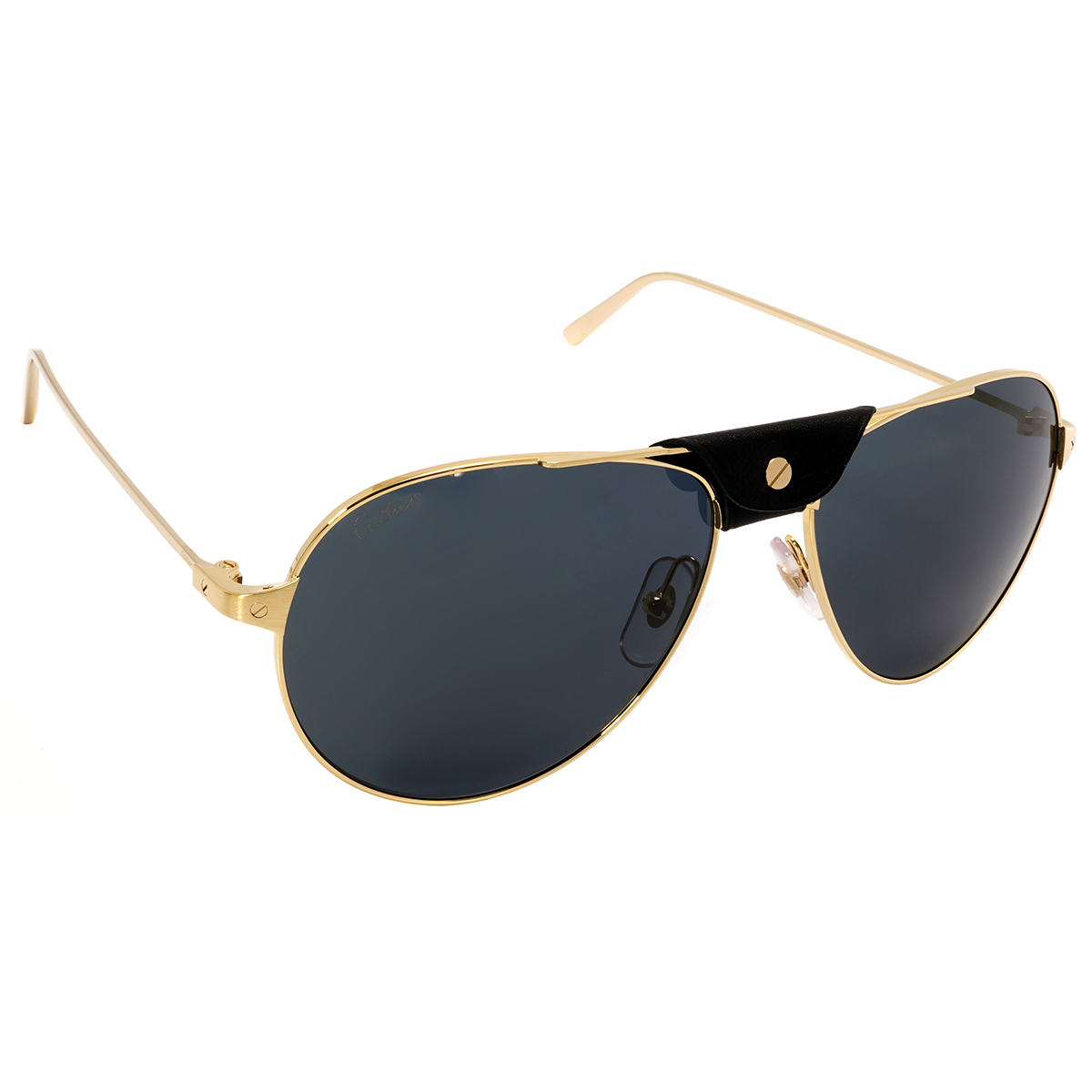 cartier santos de cartier grey pilot men's sunglasses ct0038s 015 59 cartier santos de cartier grey pilot men's sunglasses ct0038s 015 59