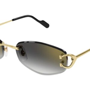 cartier grey multilayer geometric ladies sunglasses ct0467s 001 57