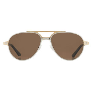cartier santos de cartier polarized brown pilot men's sunglasses ct0476s 008 59