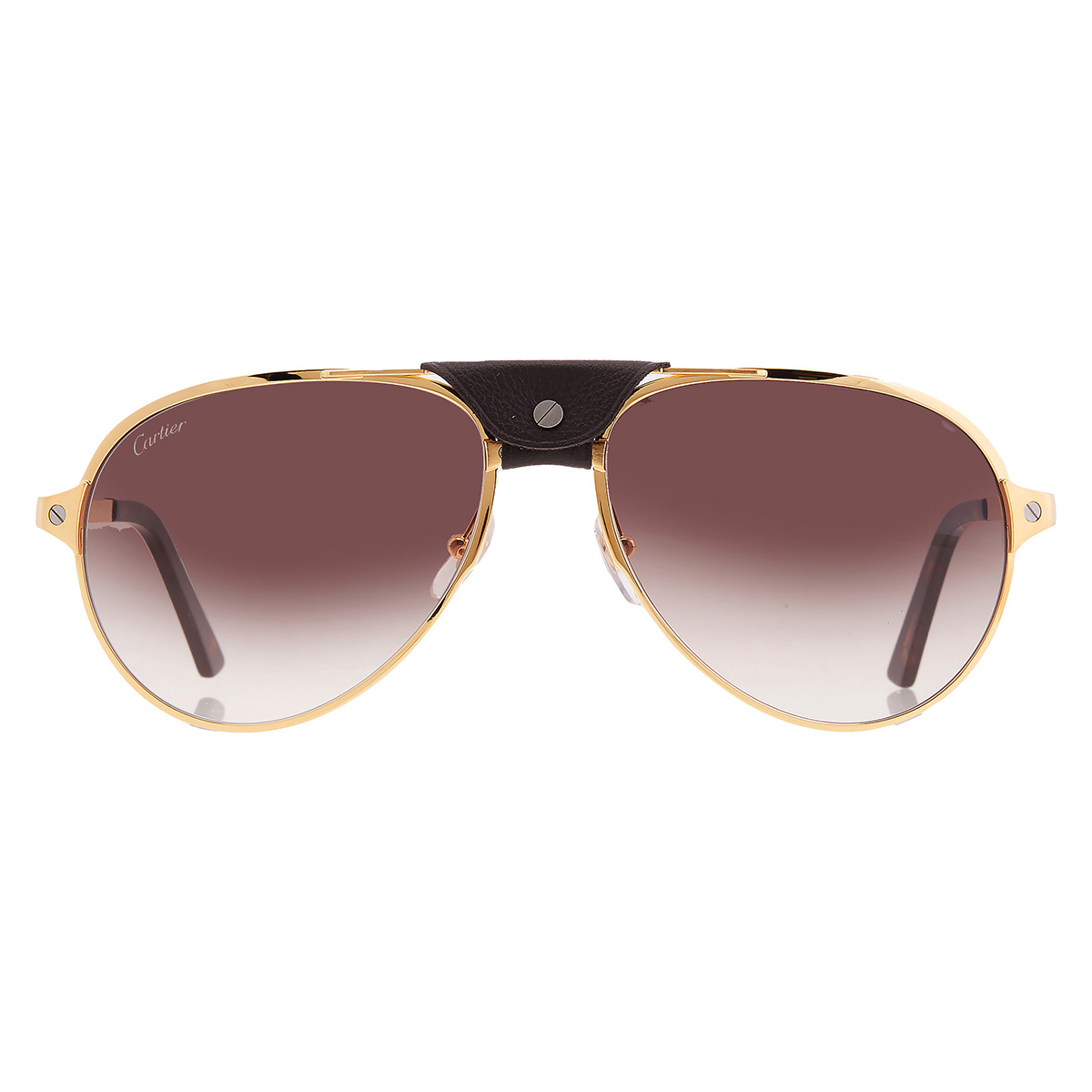 cartier santos de cartier brown gradient pilot men's sunglasses ct0034s 008 61 cartier santos de cartier brown gradient pilot men's sunglasses ct0034s 008 61