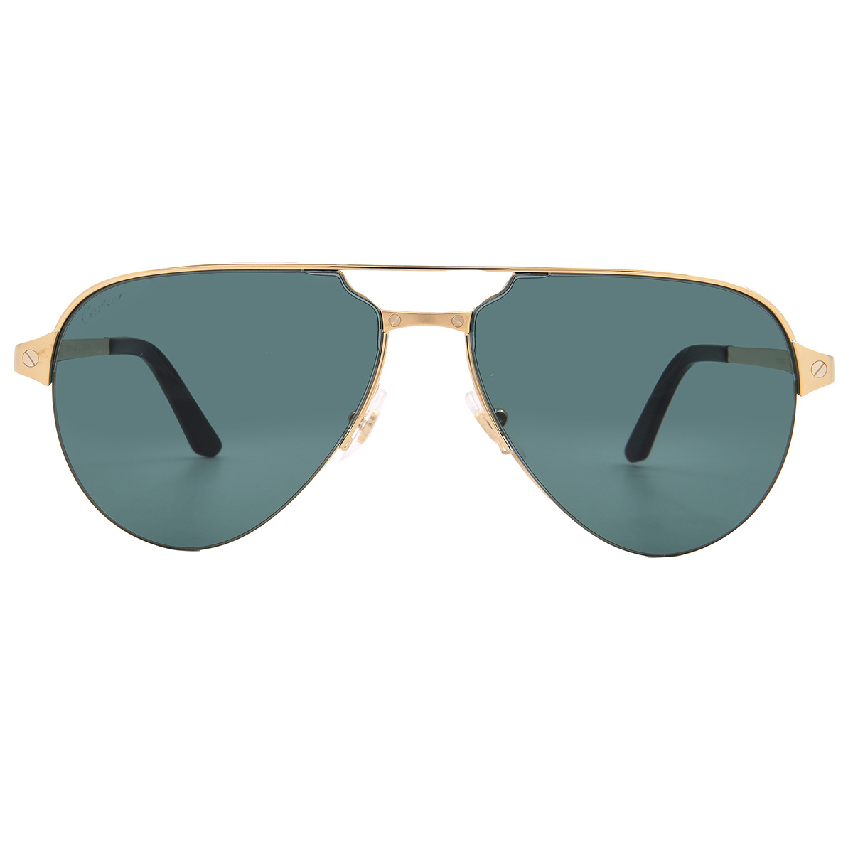 cartier santos de cartier green pilot sunglasses ct0386s 002 60 cartier santos de cartier green pilot sunglasses ct0386s 002 60